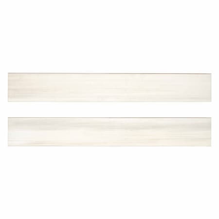 Msi Water Color Bianco 24 X 3.5 Porcelain Bullnose Tile Trim In White, 12PK ZOR-PT-TR-0170